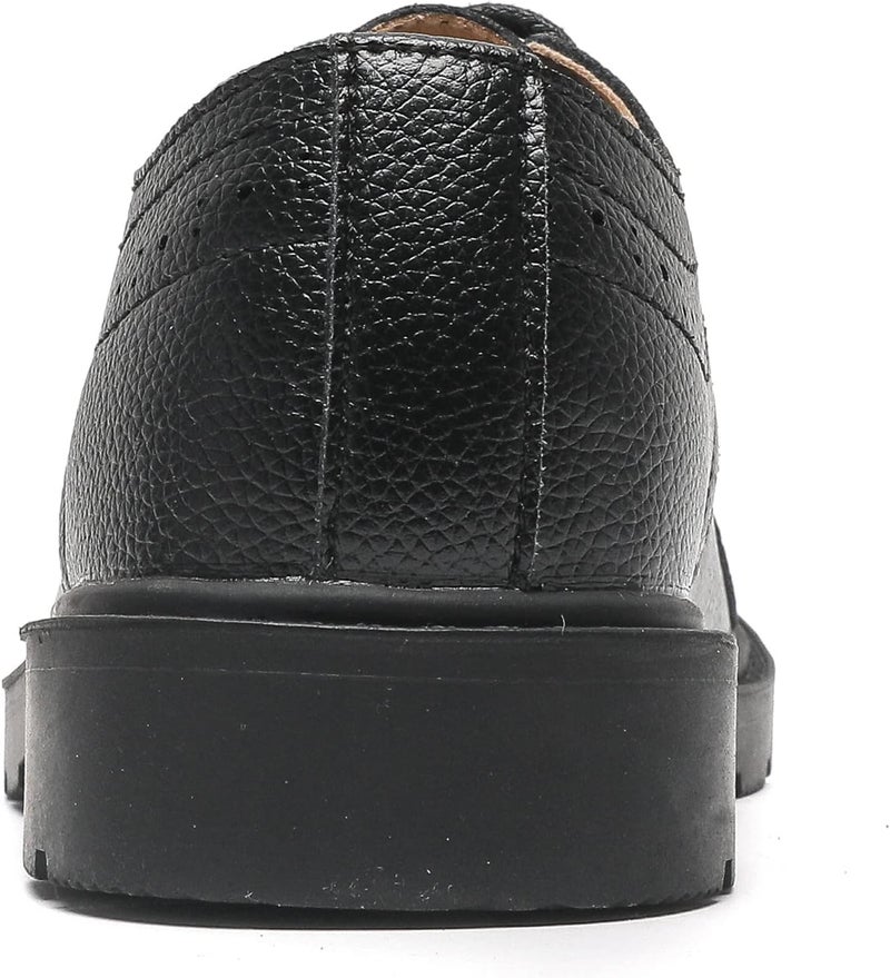 DADAWEN Boys Girls Classic Lace-Up Dress Shoes Oxford Shoes Wedding Church School Uniform Shoes (Toddler/Little Kid/Big Kid) - Image 5